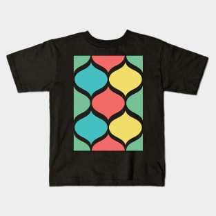 Retro Mod Ogee Summer 2021 Color Trends Kids T-Shirt